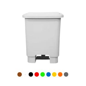 Lixeira com pedal para áreas de vivência
