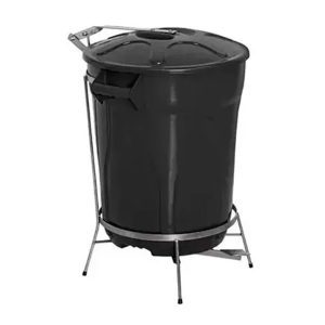 Lixeira 100 litros com pedal NR 24 de alta resistência para ambientes industriais e comerciais.