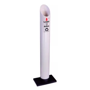Lixeira coletora vertical para copos descartáveis B2B em PVC resistente