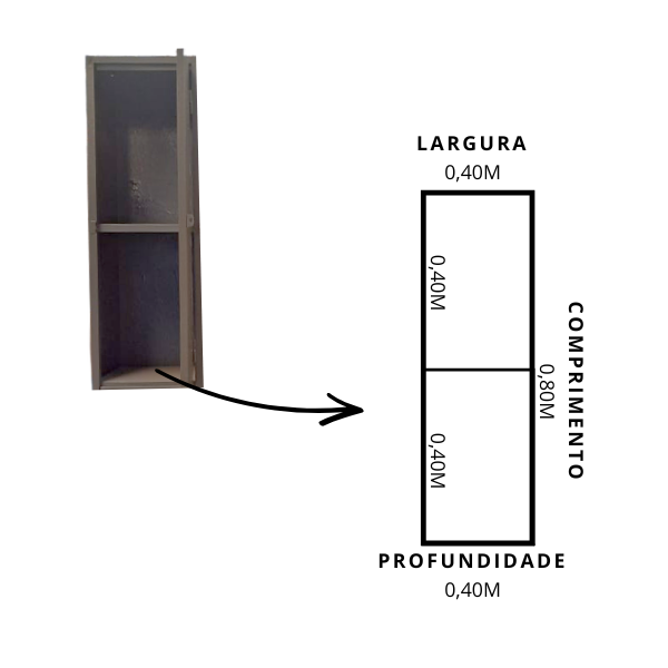 Roupeiro de Aço 8 Portas com Divisória Diagonal